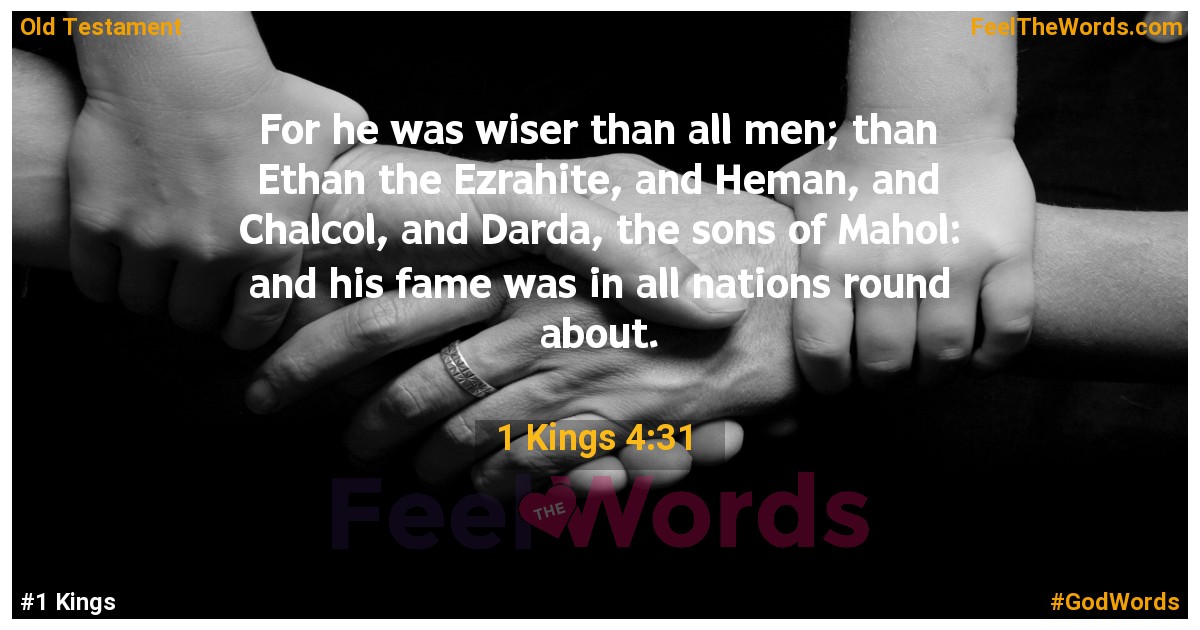 1 Kings 4:31
