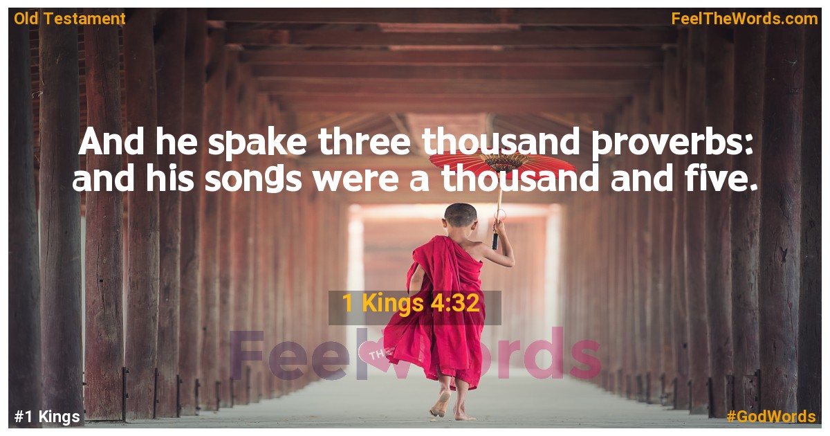 1 Kings 4:32