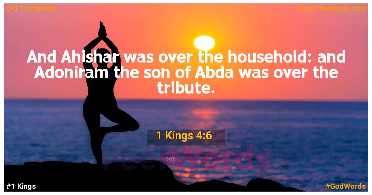 1 Kings 4:6