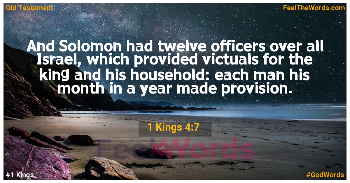 1 Kings 4:7