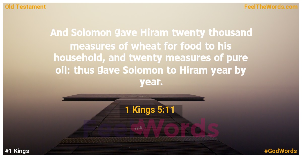1 Kings 5:11