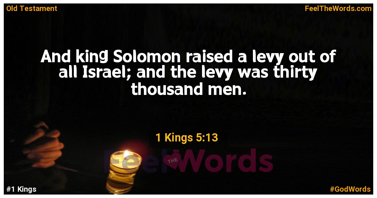 1 Kings 5:13
