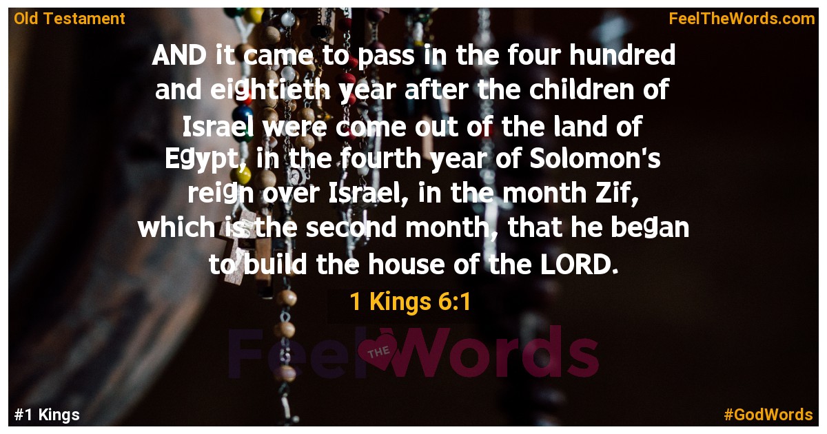 1 Kings 6:1