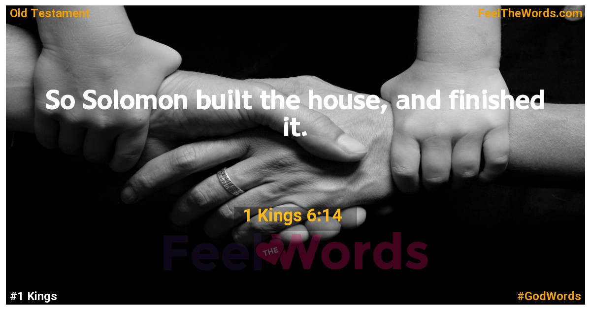 1 Kings 6:14