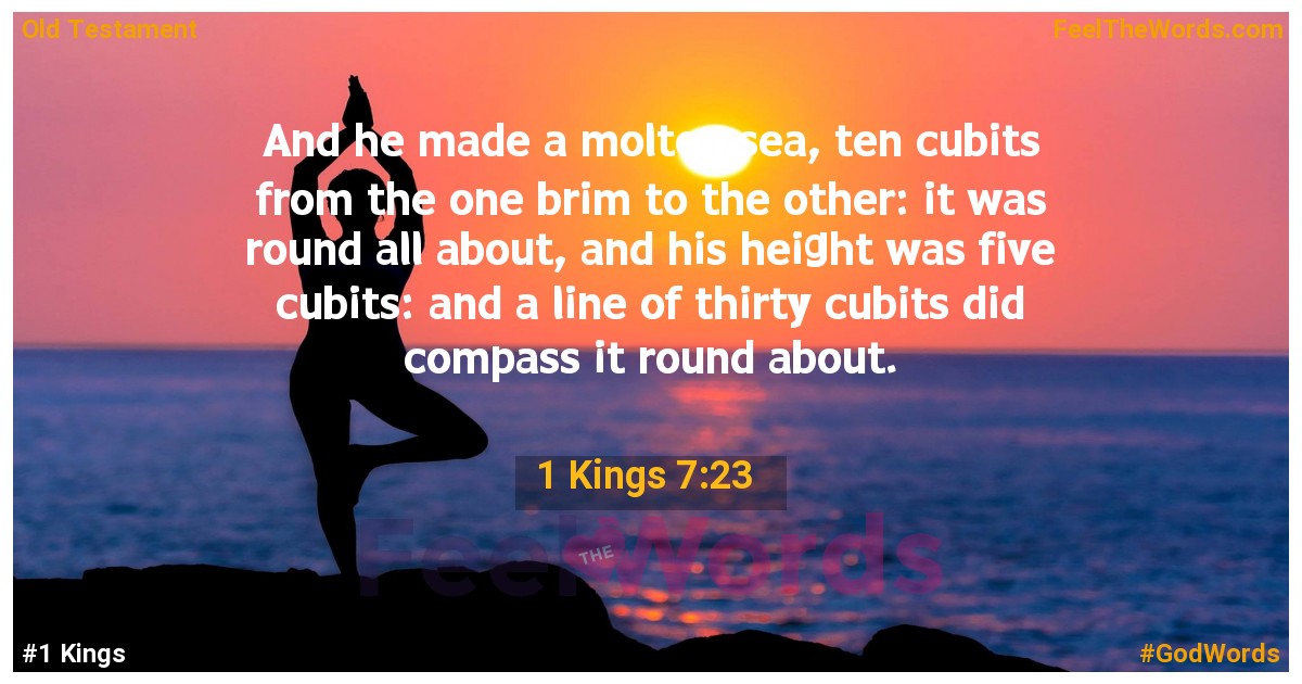 1 Kings 7:23