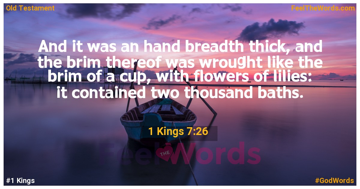 1 Kings 7:26