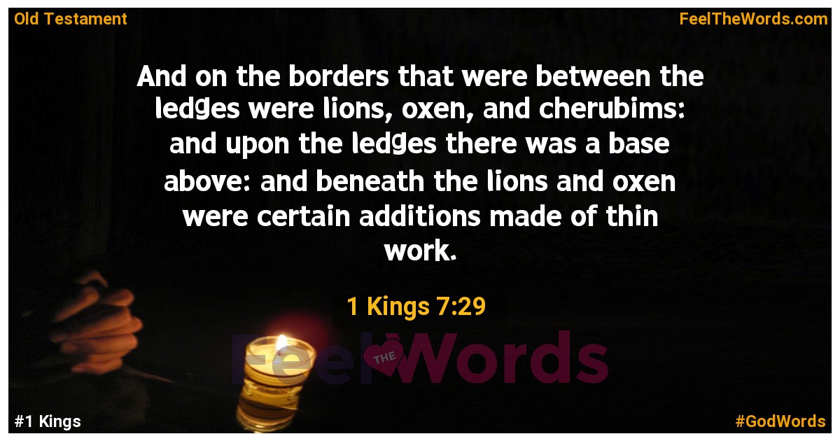 1 Kings 7:29