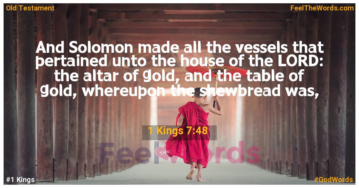 1 Kings 7:48