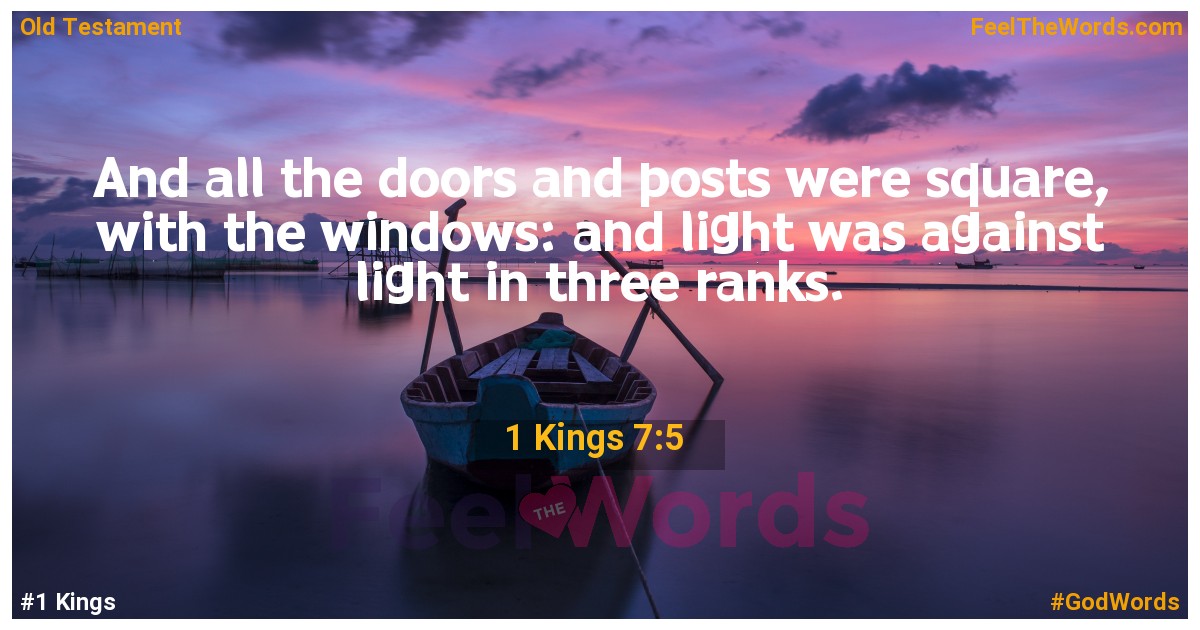 1 Kings 7:5