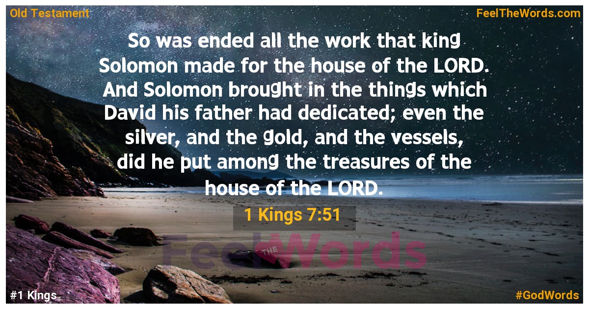 1 Kings 7:51