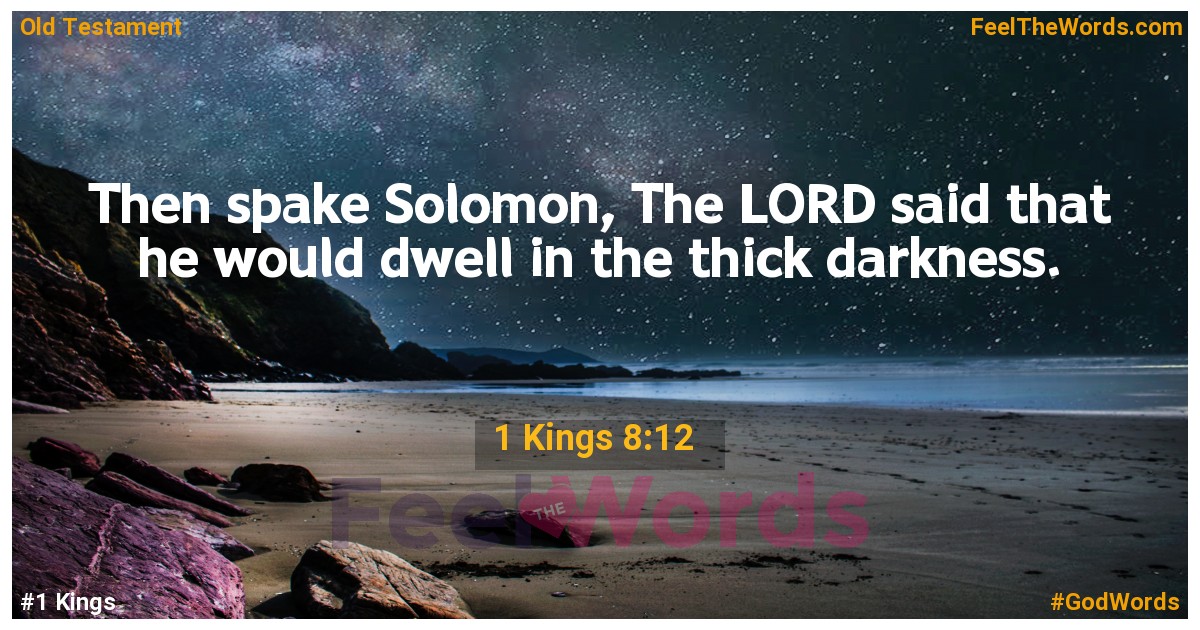 1 Kings 8:12