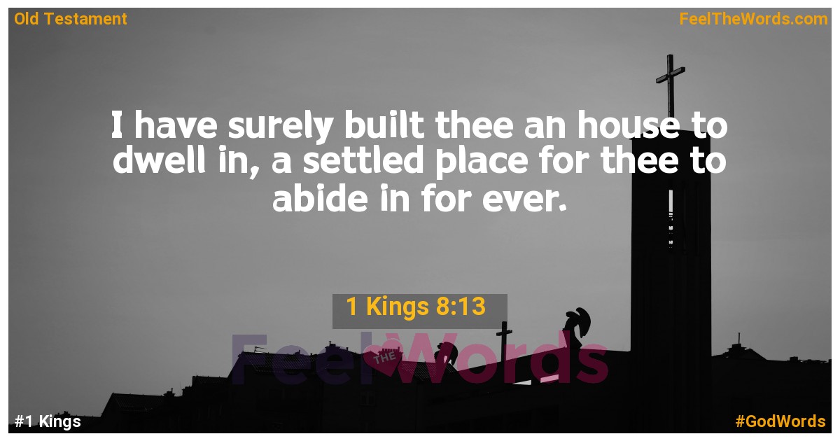 1 Kings 8:13