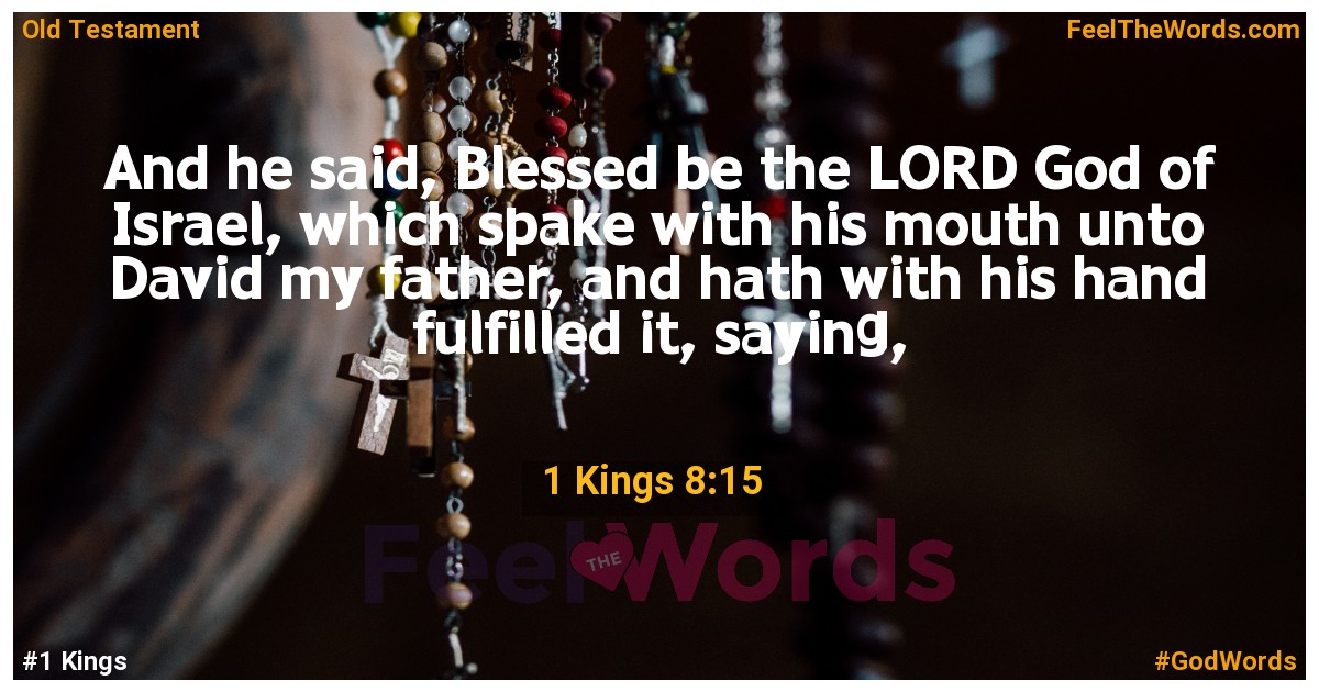 1 Kings 8:15