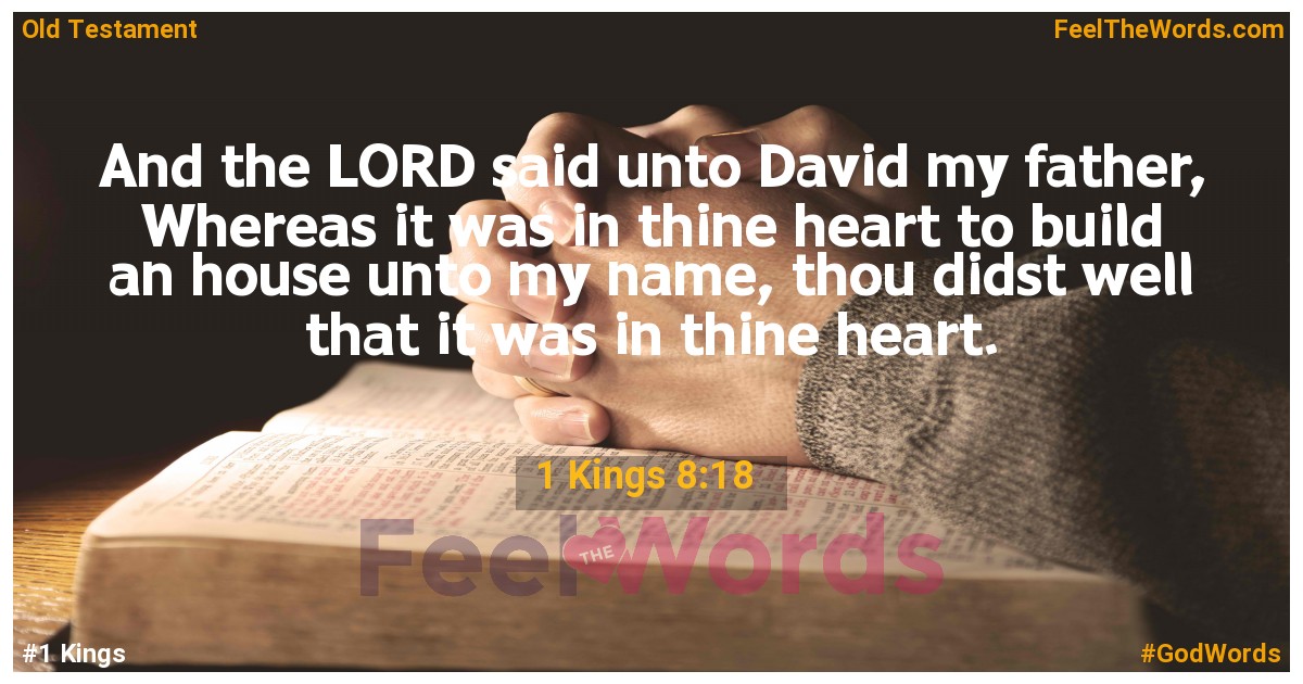 1 Kings 8:18