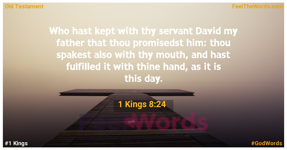 1 Kings 8:24