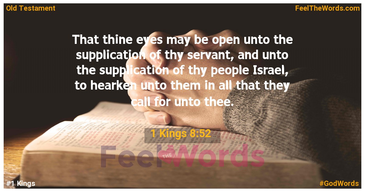 1 Kings 8:52