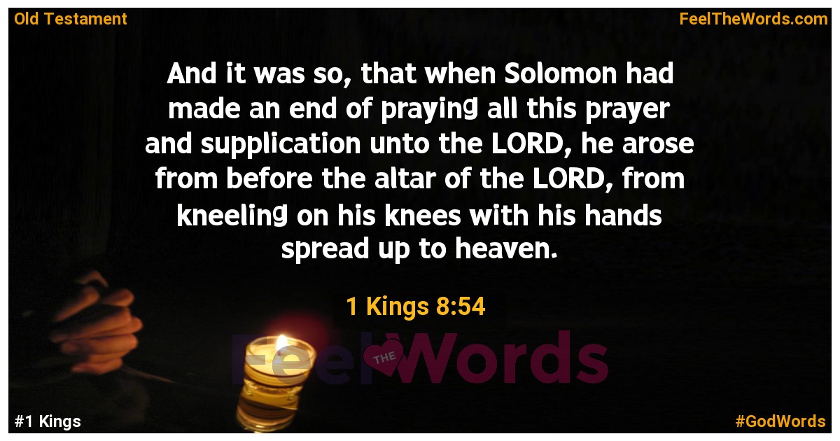 1 Kings 8:54