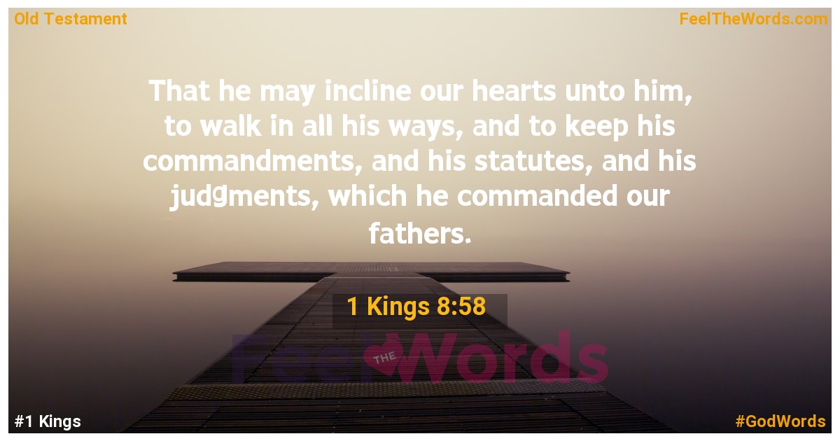 1 Kings 8:58