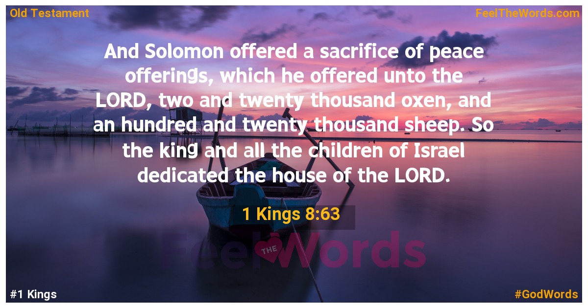 1 Kings 8:63