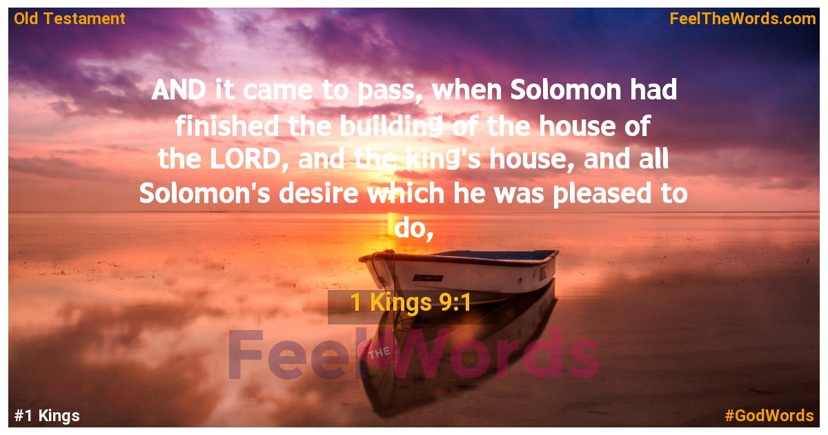 1 Kings 9:1