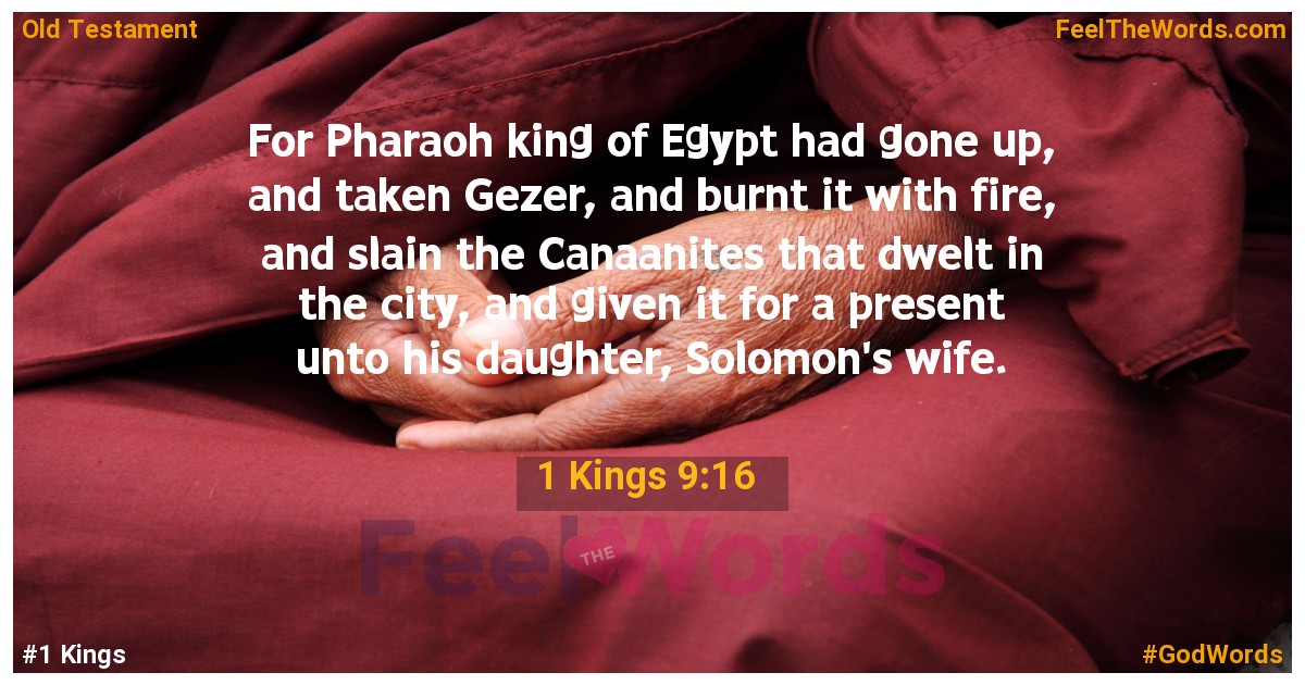1 Kings 9:16