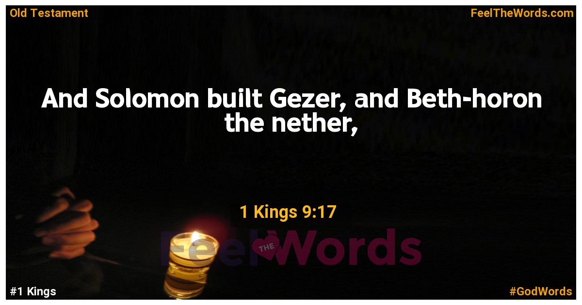 1 Kings 9:17