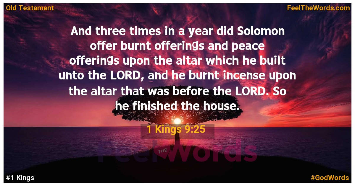 1 Kings 9:25