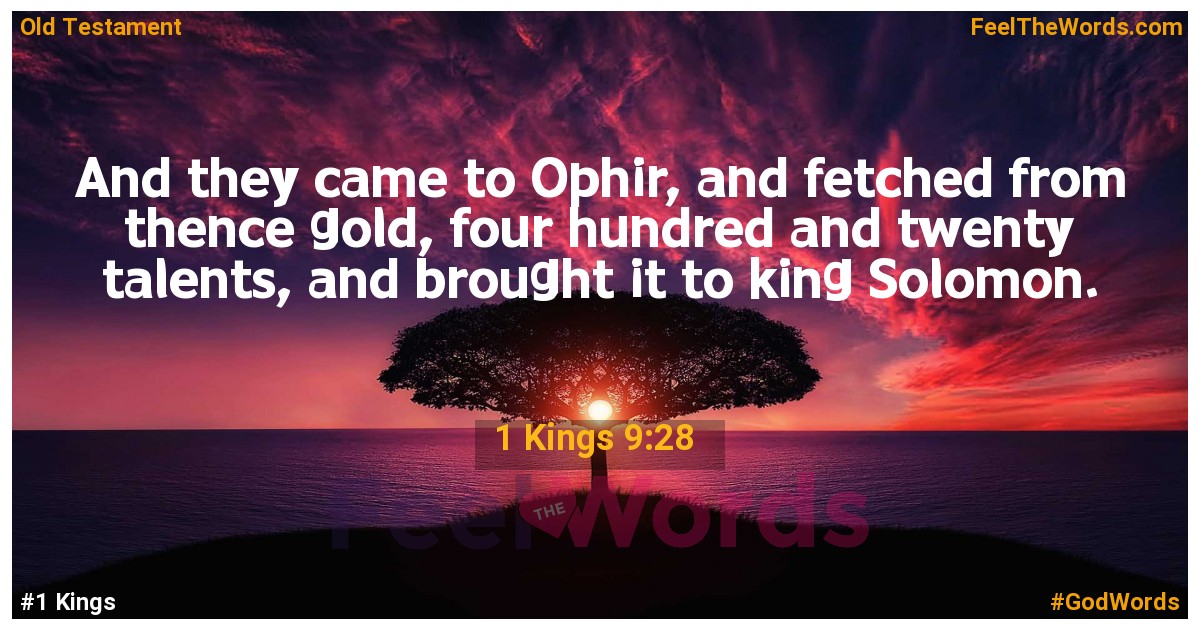1 Kings 9:28