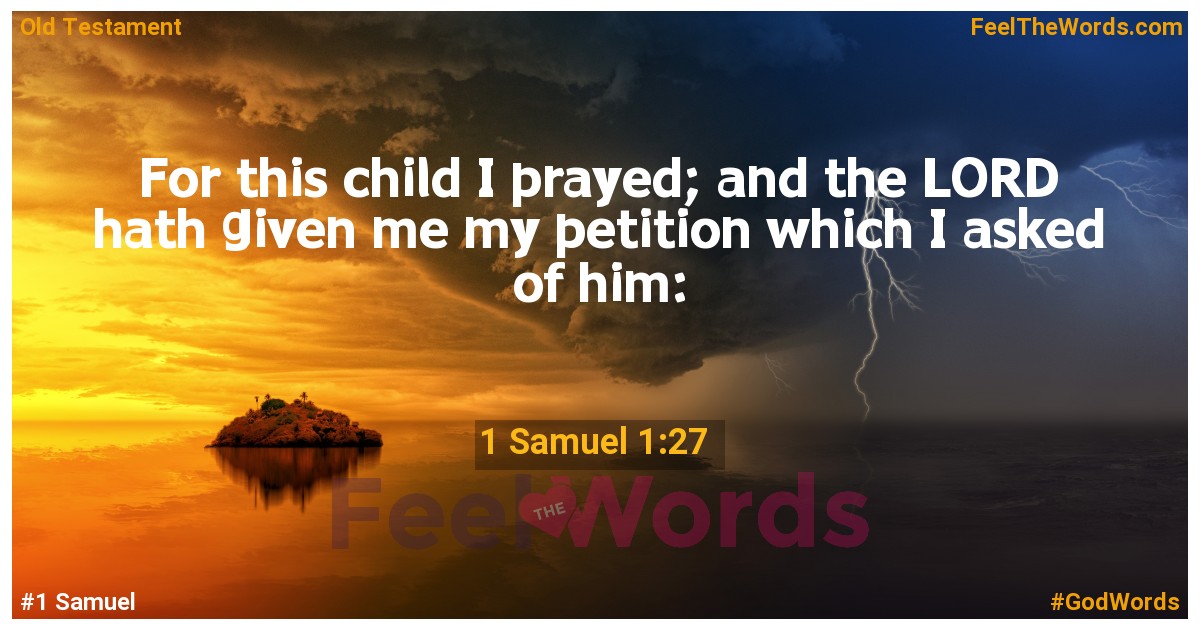 1 Samuel 1:27