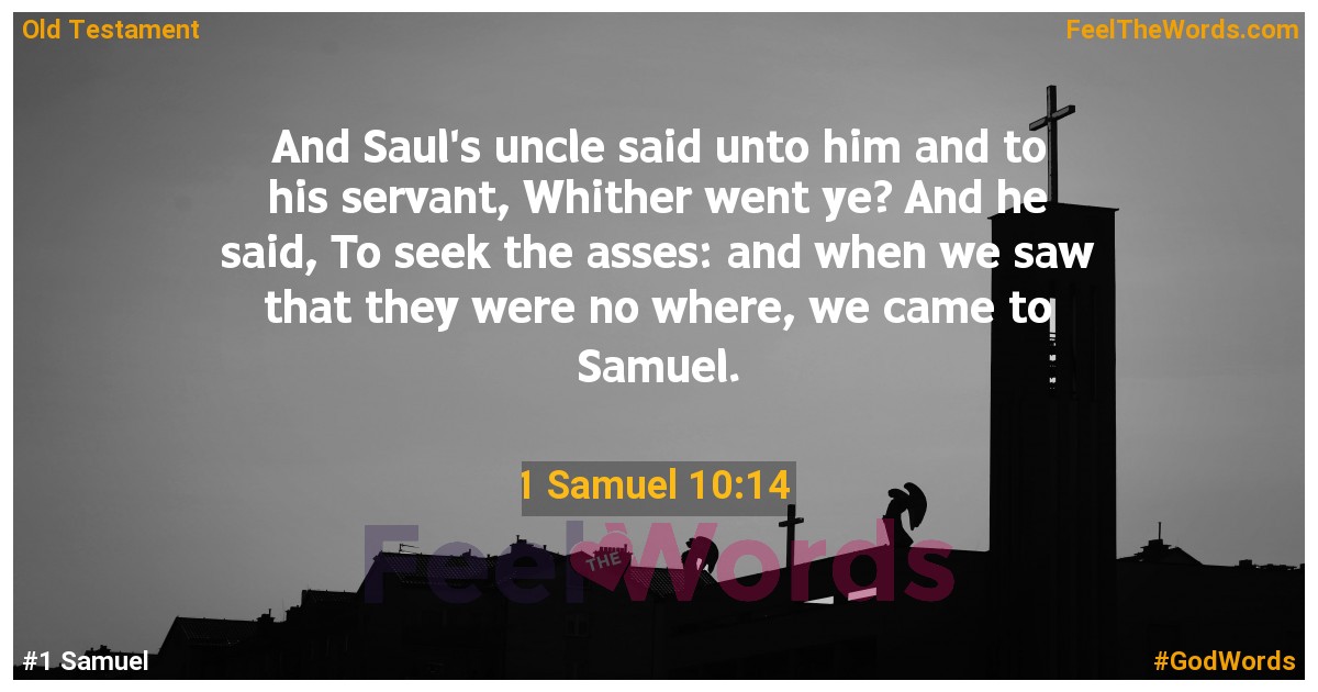 1 Samuel 10:14