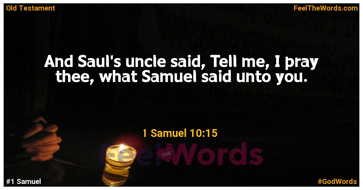 1 Samuel 10:15