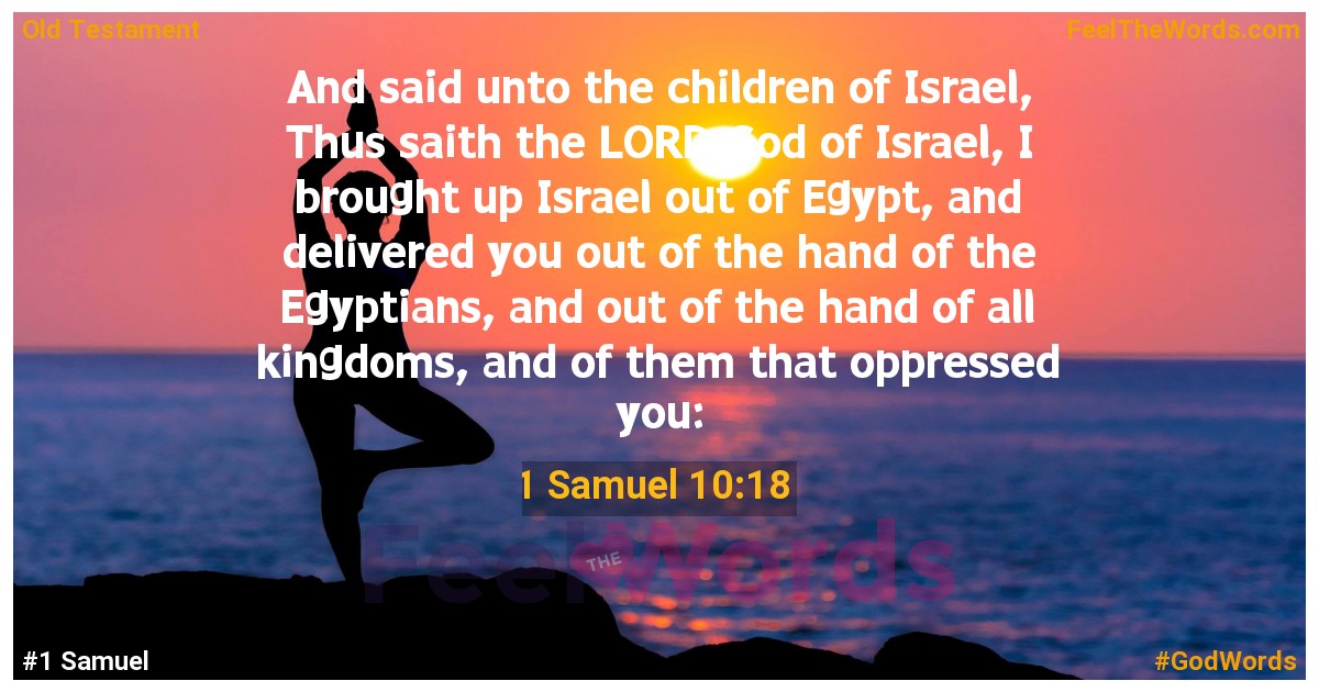 1 Samuel 10:18