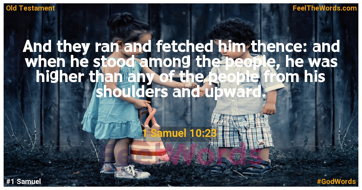 1 Samuel 10:23