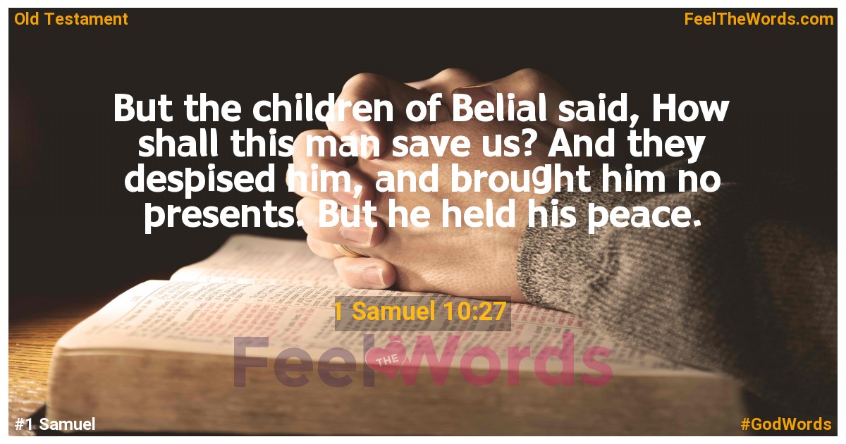 1 Samuel 10:27