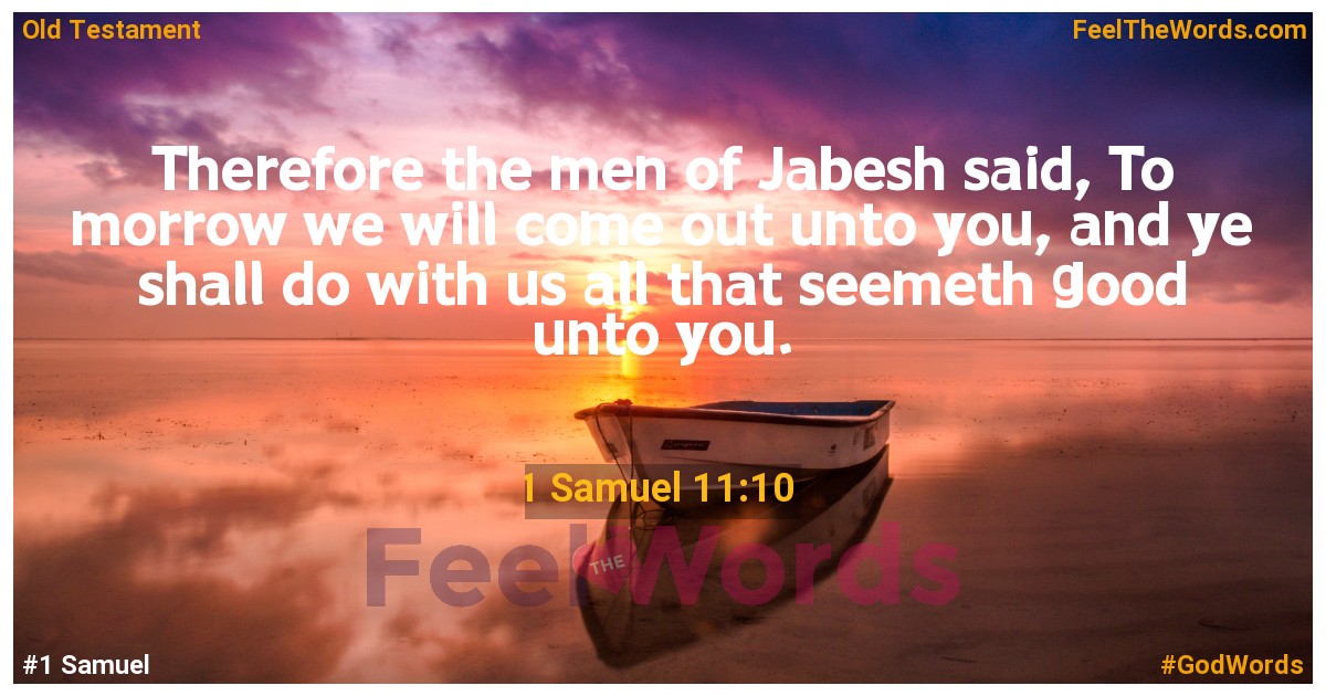 1 Samuel 11:10