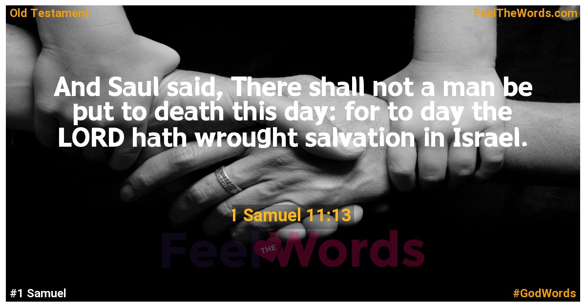 1 Samuel 11:13