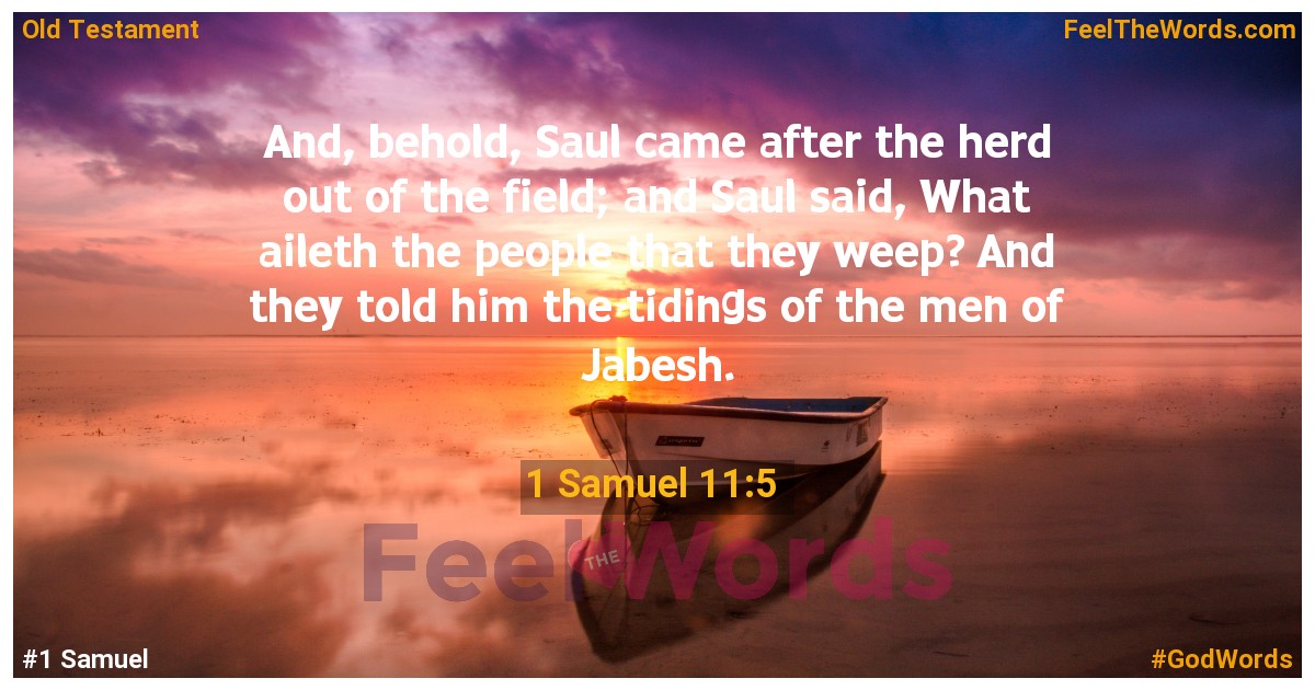 1 Samuel 11:5