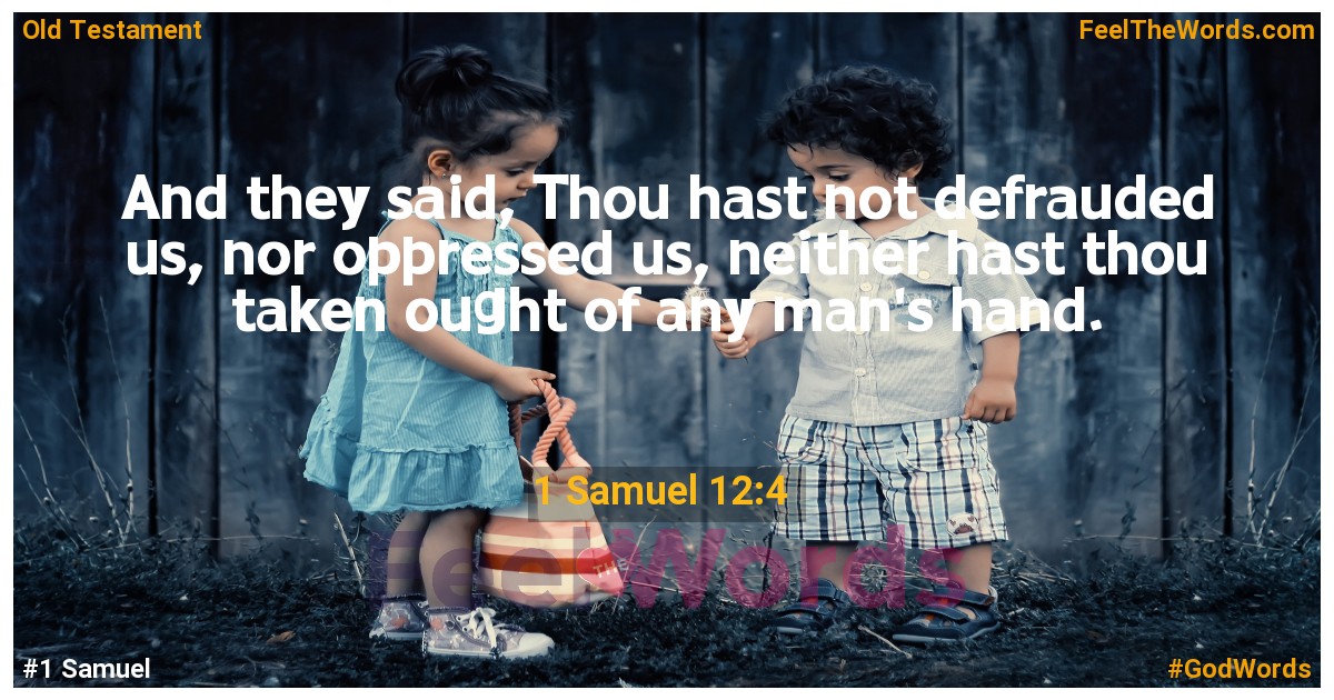 1 Samuel 12:4
