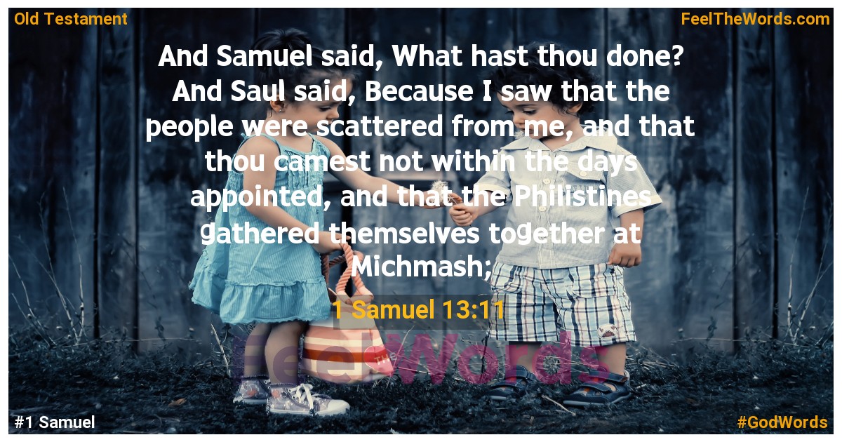 1 Samuel 13:11