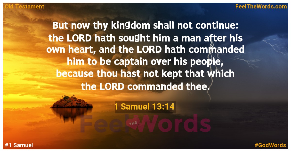 1 Samuel 13:14