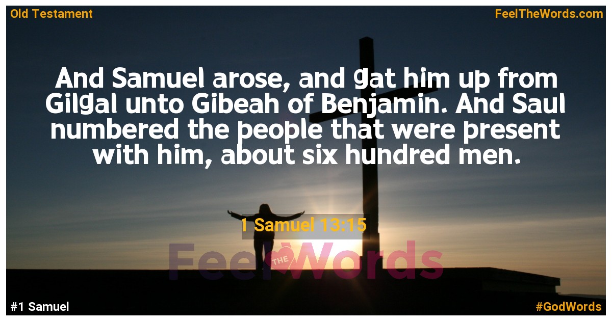 1 Samuel 13:15