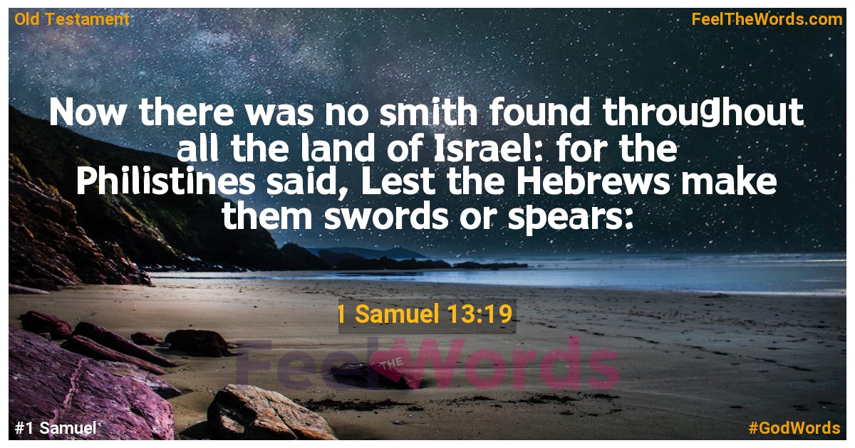 1 Samuel 13:19