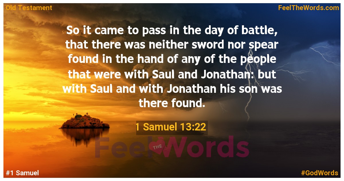 1 Samuel 13:22