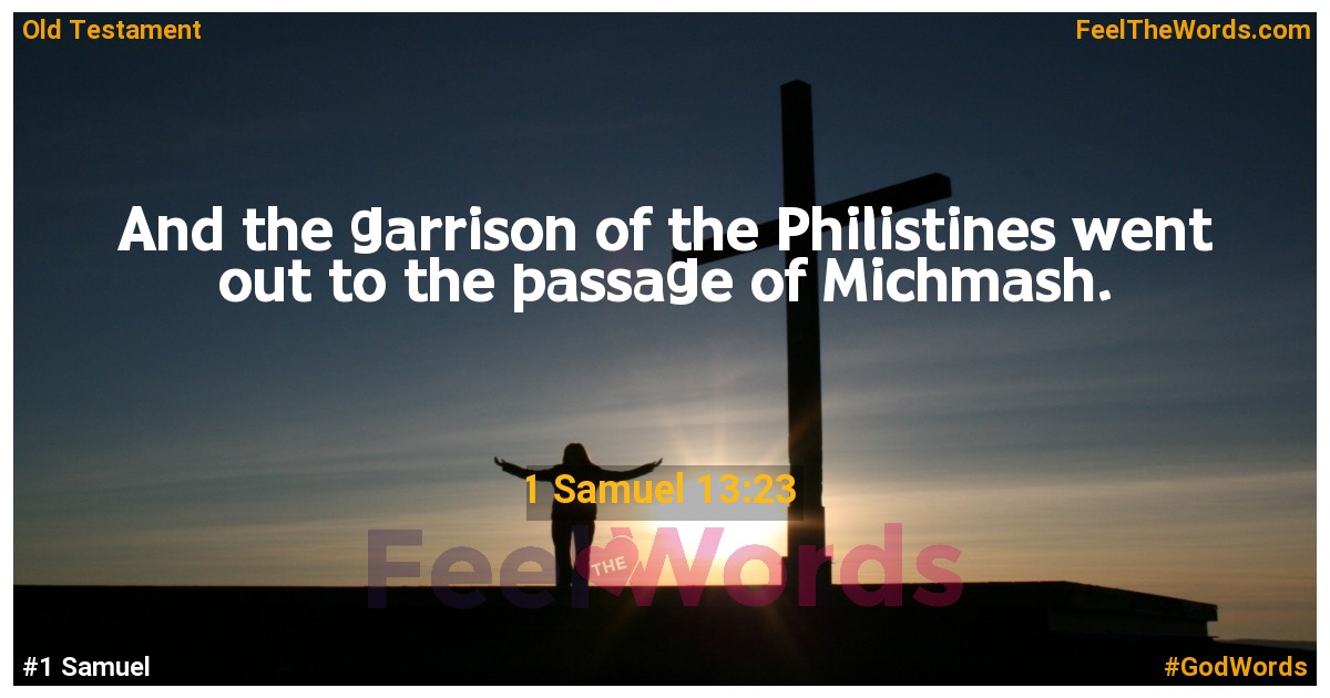 1 Samuel 13:23