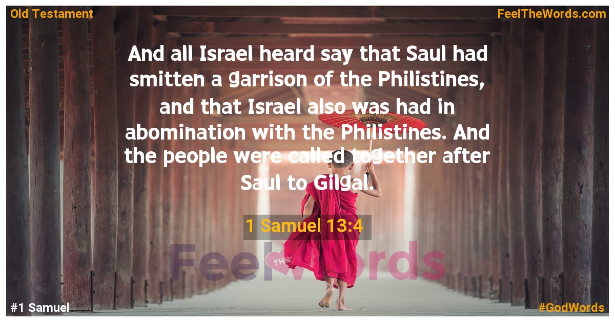 1 Samuel 13:4