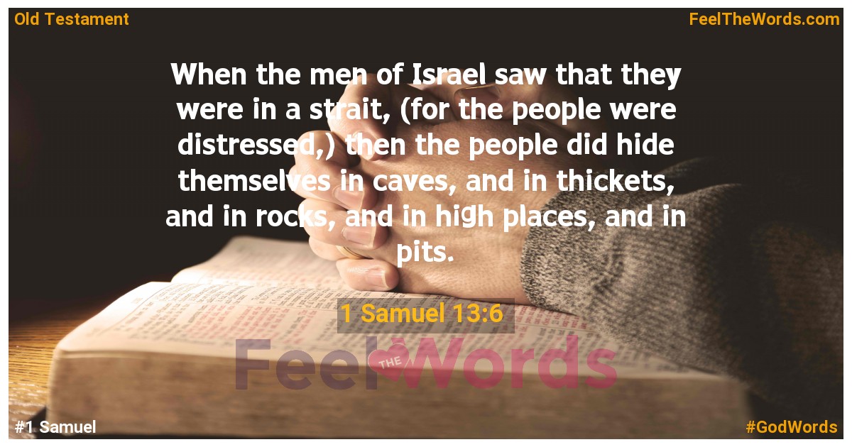 1 Samuel 13:6