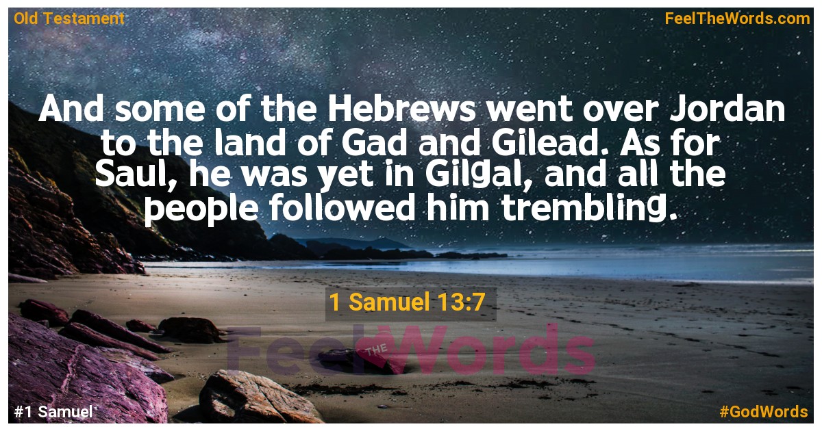 1 Samuel 13:7
