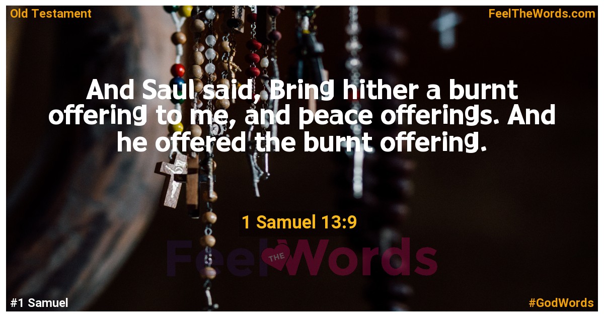 1 Samuel 13:9