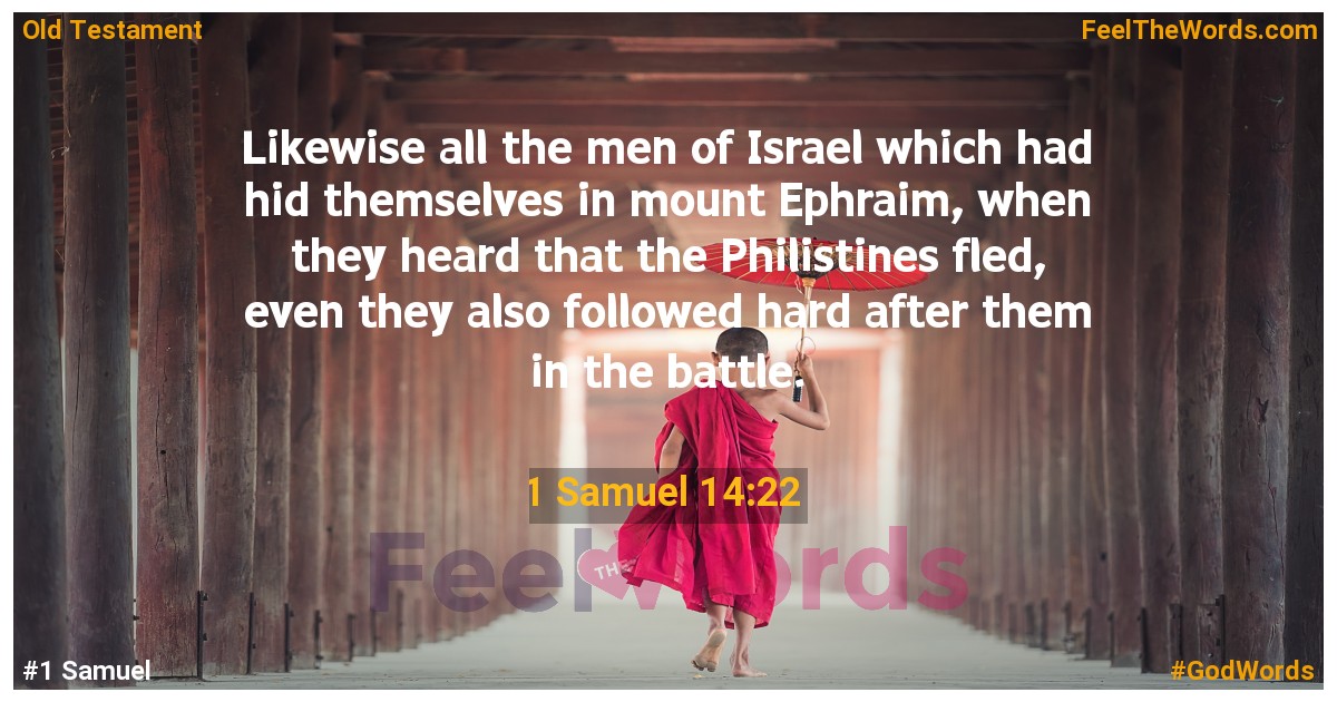 1 Samuel 14:22