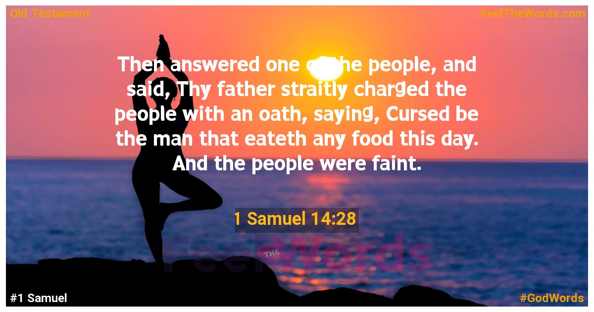 1 Samuel 14:28